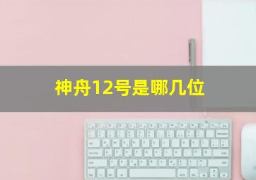 神舟12号是哪几位