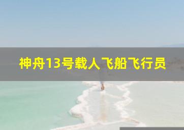 神舟13号载人飞船飞行员