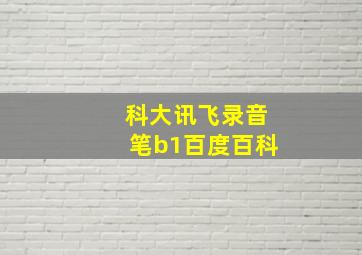 科大讯飞录音笔b1百度百科