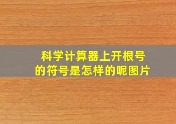 科学计算器上开根号的符号是怎样的呢图片