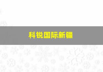 科锐国际新疆