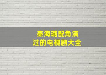 秦海璐配角演过的电视剧大全