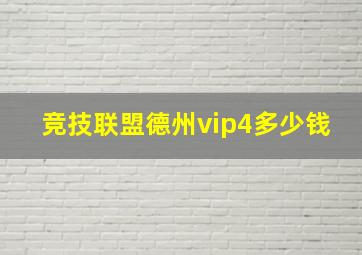 竞技联盟德州vip4多少钱