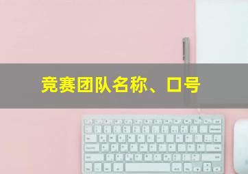 竞赛团队名称、口号