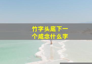 竹字头底下一个咸念什么字