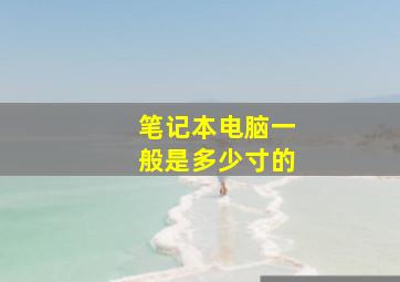 笔记本电脑一般是多少寸的