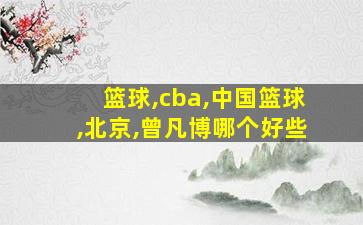 篮球,cba,中国篮球,北京,曾凡博哪个好些