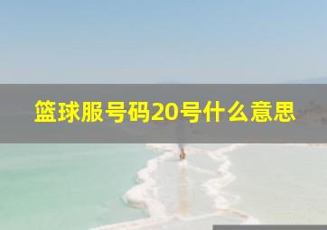 篮球服号码20号什么意思