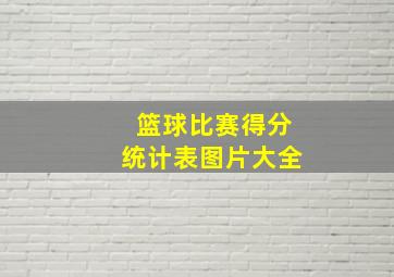 篮球比赛得分统计表图片大全