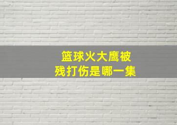 篮球火大鹰被残打伤是哪一集