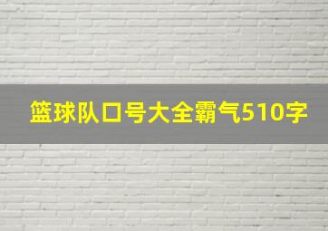 篮球队口号大全霸气510字