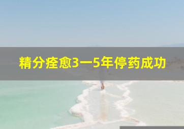 精分痊愈3一5年停药成功