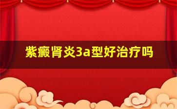 紫癜肾炎3a型好治疗吗