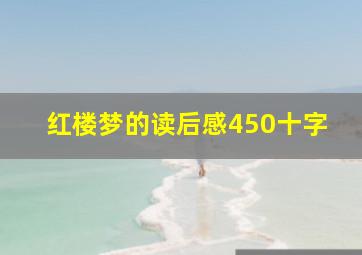 红楼梦的读后感450十字