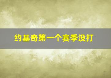 约基奇第一个赛季没打