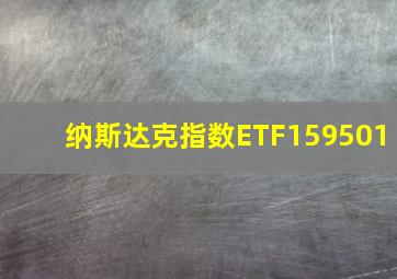 纳斯达克指数ETF159501