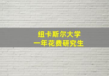 纽卡斯尔大学一年花费研究生