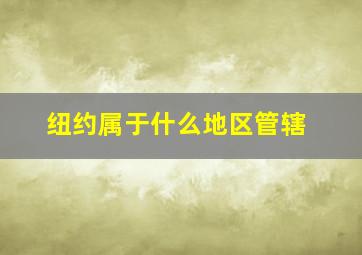 纽约属于什么地区管辖