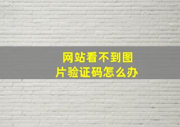 网站看不到图片验证码怎么办