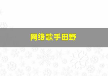 网络歌手田野