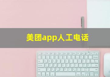 美团app人工电话