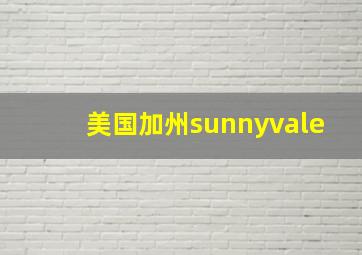 美国加州sunnyvale