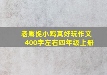 老鹰捉小鸡真好玩作文400字左右四年级上册