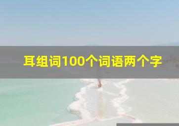 耳组词100个词语两个字