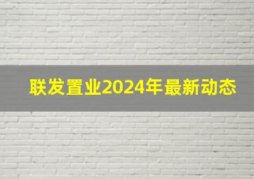 联发置业2024年最新动态