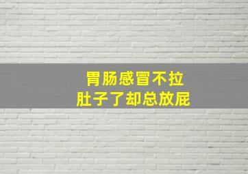 胃肠感冒不拉肚子了却总放屁