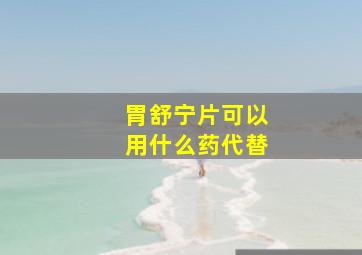 胃舒宁片可以用什么药代替