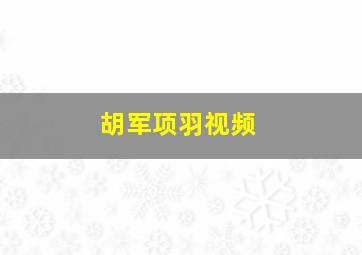 胡军项羽视频