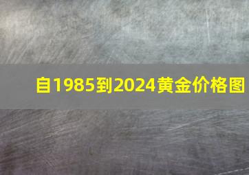 自1985到2024黄金价格图