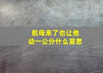 航母来了也让他动一公分什么意思