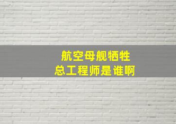 航空母舰牺牲总工程师是谁啊