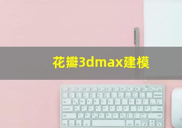 花瓣3dmax建模