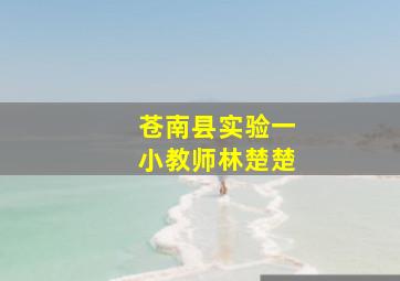 苍南县实验一小教师林楚楚