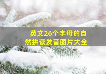 英文26个字母的自然拼读发音图片大全