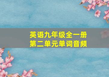 英语九年级全一册第二单元单词音频