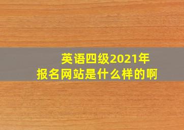 英语四级2021年报名网站是什么样的啊