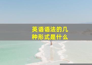 英语语法的几种形式是什么