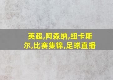 英超,阿森纳,纽卡斯尔,比赛集锦,足球直播