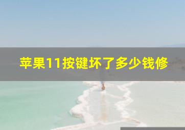 苹果11按键坏了多少钱修