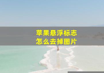 苹果悬浮标志怎么去掉图片