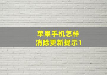 苹果手机怎样消除更新提示1