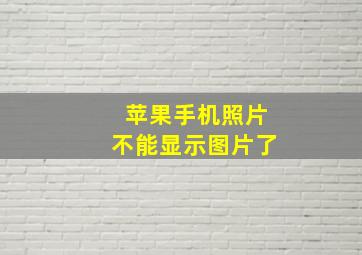 苹果手机照片不能显示图片了