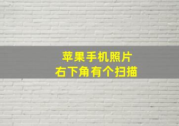 苹果手机照片右下角有个扫描