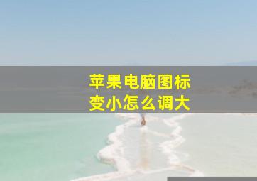 苹果电脑图标变小怎么调大