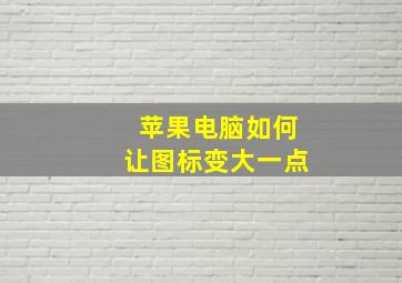 苹果电脑如何让图标变大一点