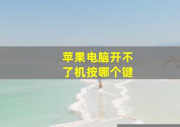 苹果电脑开不了机按哪个键